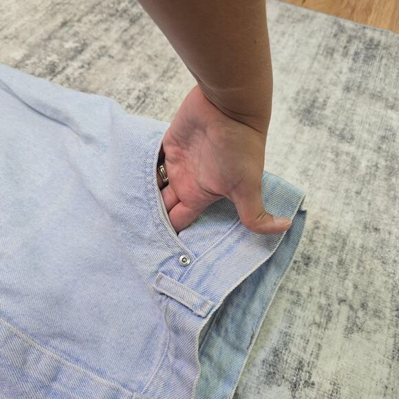 Vintage Lee Jeans Womens 18 Petite Light Wash High Rise Tapered Denim Pants 90s - Picture 3 of 15